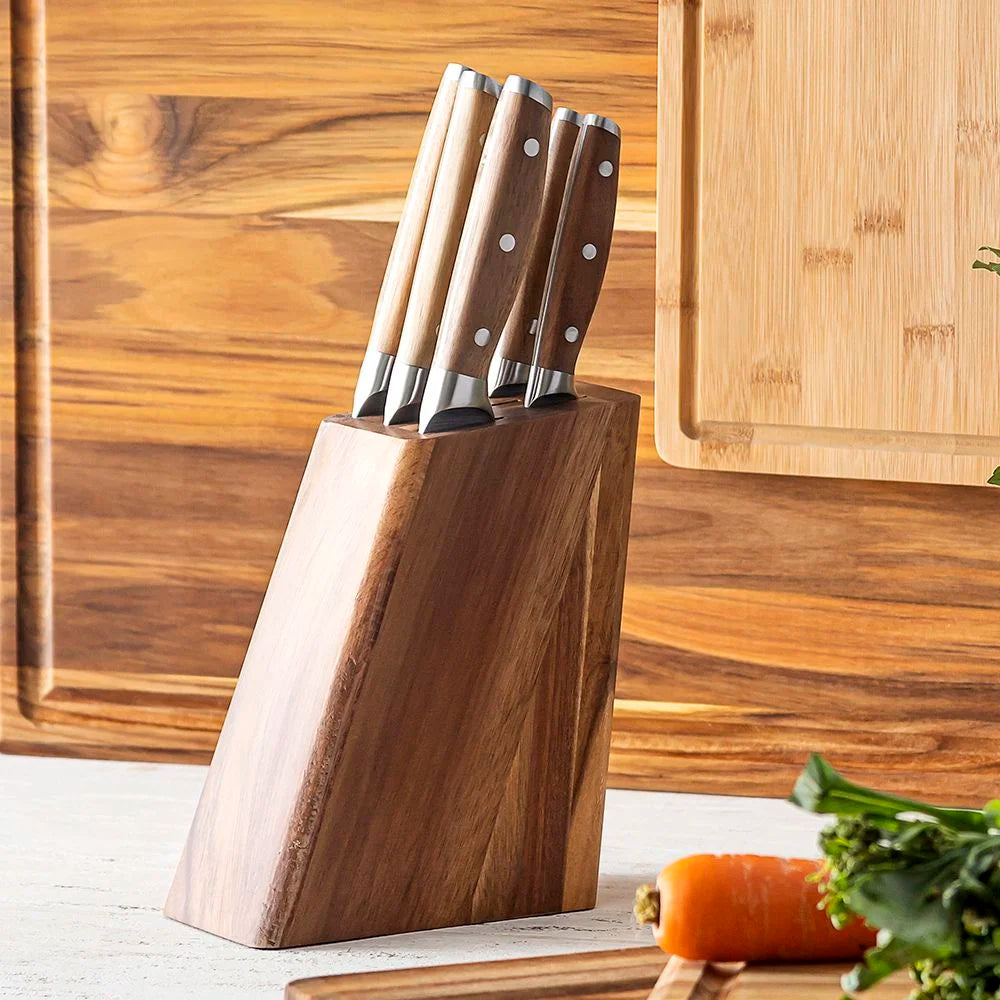 Jersey Home Style Knife Set with Block, 6-Piece