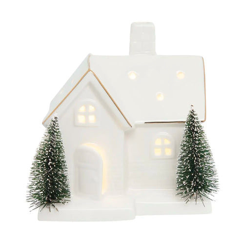 Joy Family Led House Ornament 12 cm