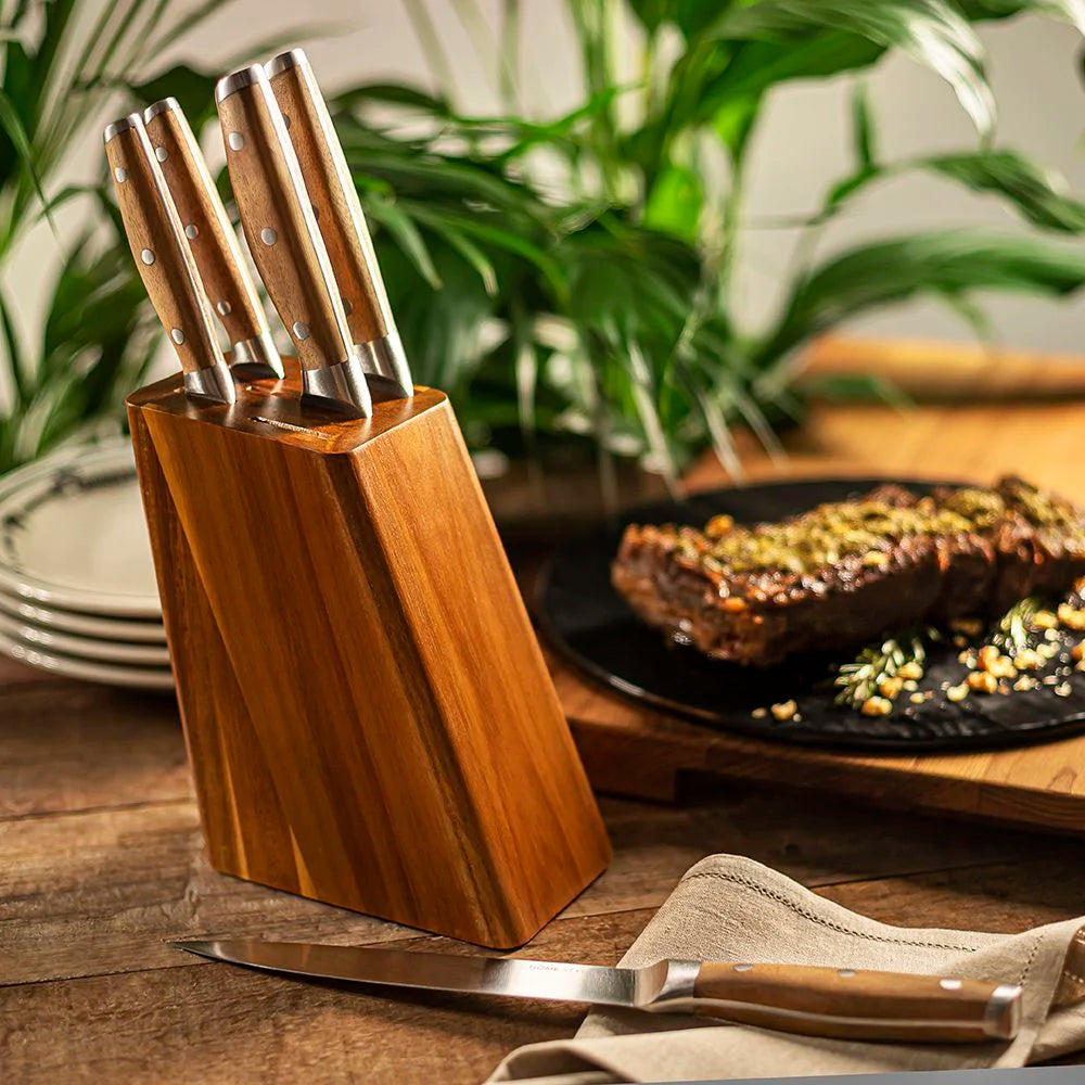 Jersey Home Style Knife Set with Block, 6-Piece