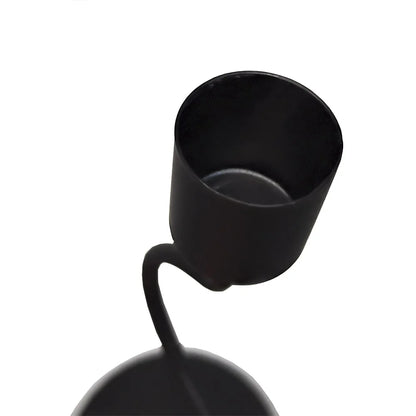 Decorative Wave Shape Metal Candle Holders, 2 pcs