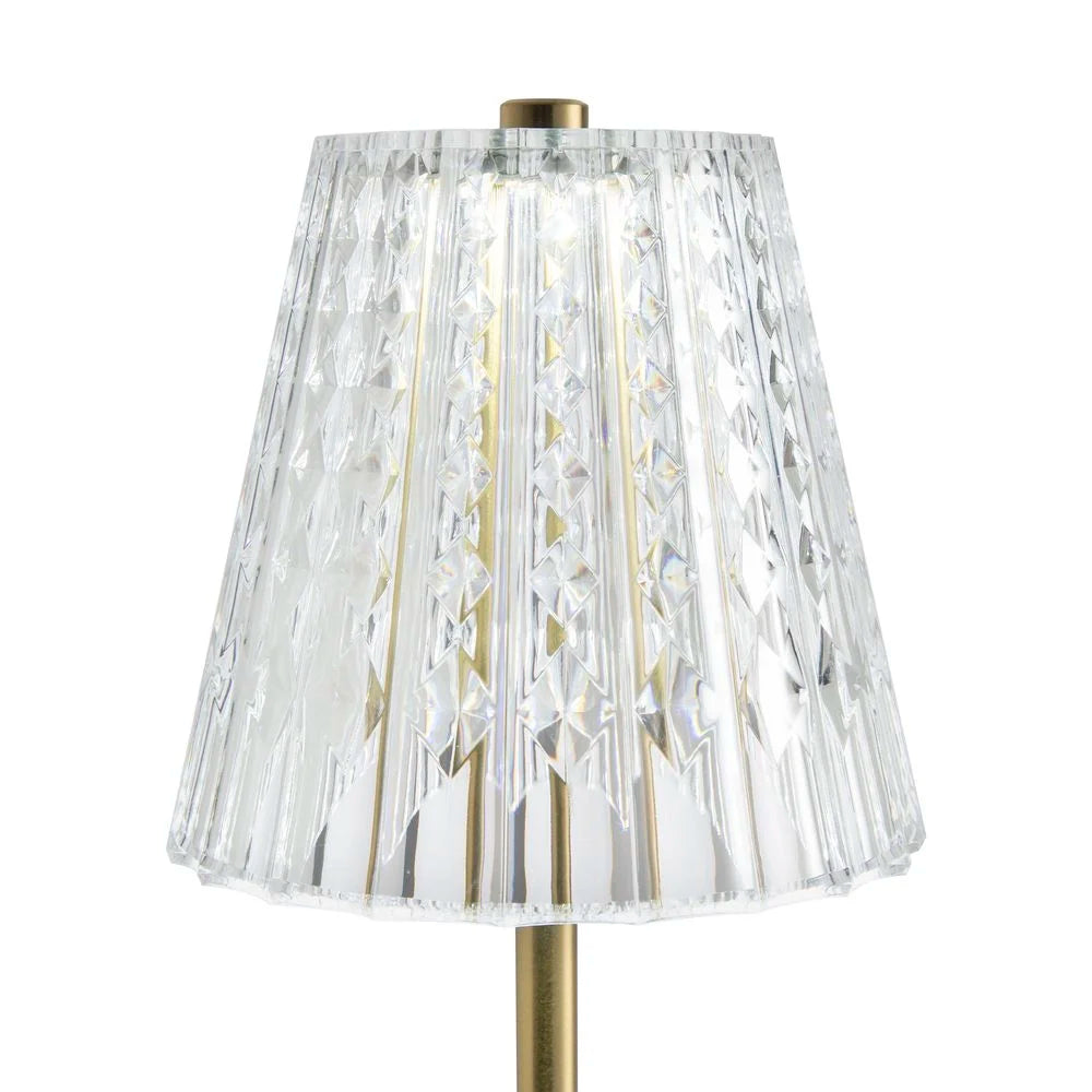 Wolff Lumina LED Table Lamp, Gold, Bivolt, Battery Operated