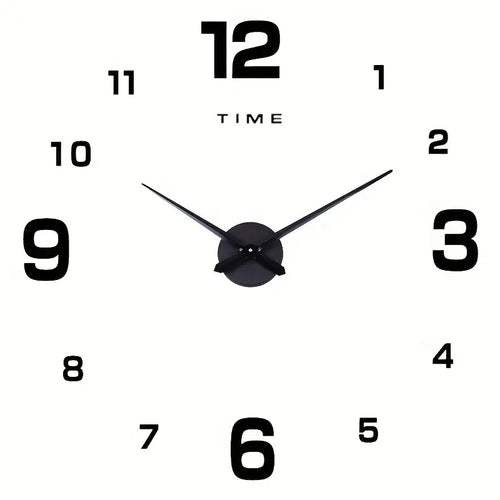 3D DIY Wall Clock, Luminous, Frameless, Silent, Minimalist, Creative